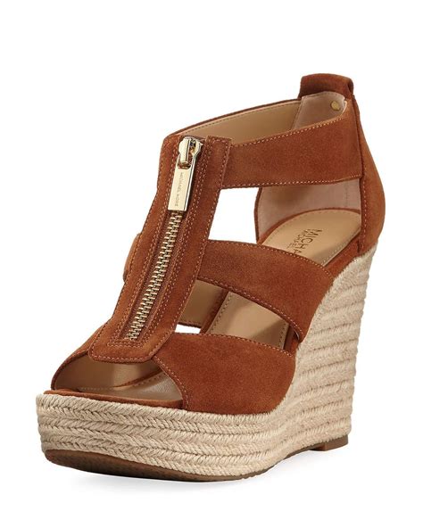 Michael kors suede wedges + FREE SHIPPING 